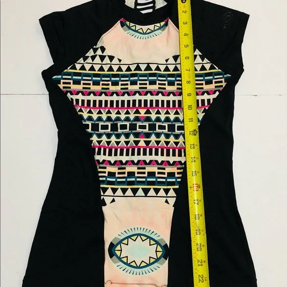 Rip Curl Rash Guard Shirt Junior Size XS Multicolor - Picture 5 of 6